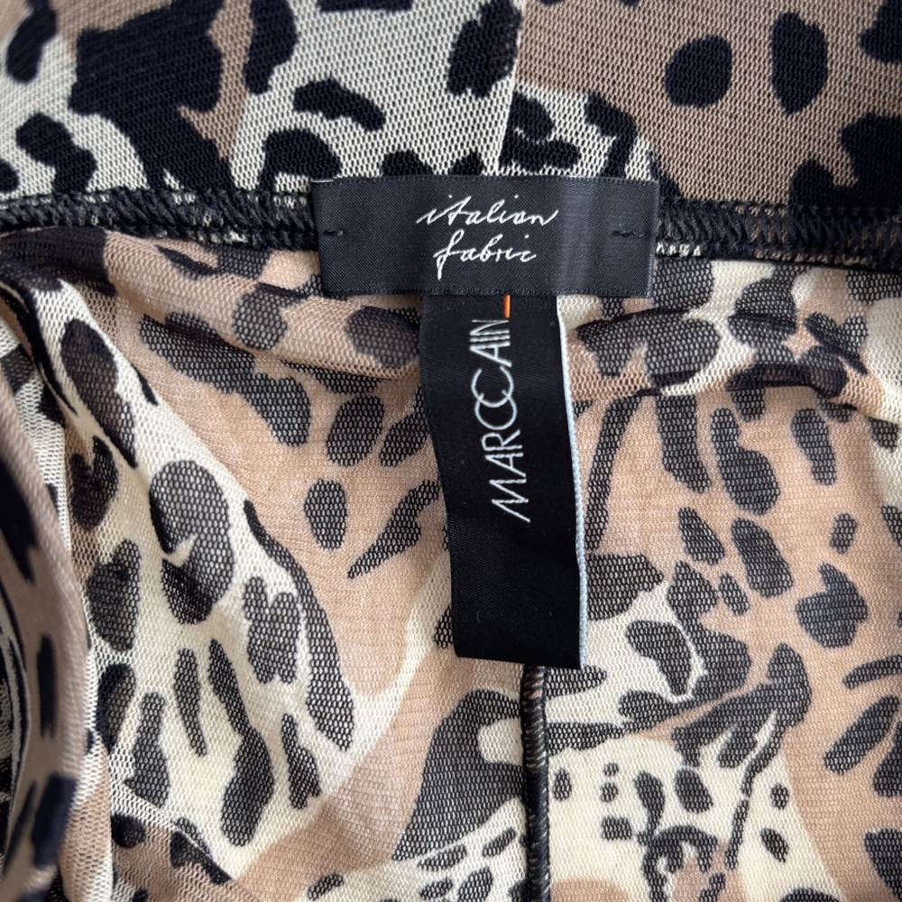 MARC CAIN Leopard Print Sheer Leggings NWOT - Picture 7 of 12